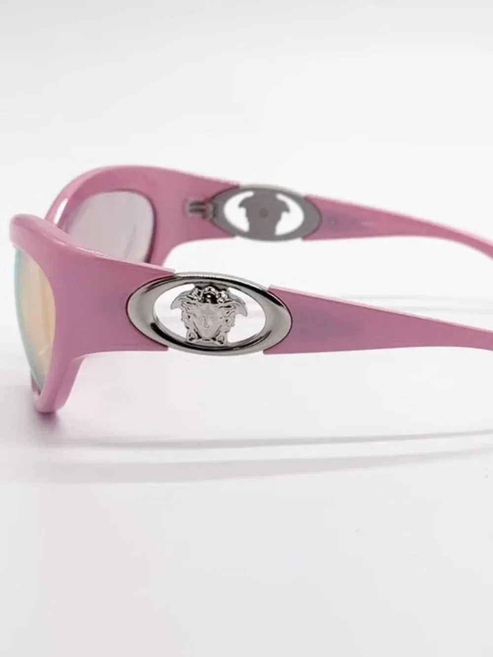 NEW VERSACE VE4485 5521/Z PINK ROSE GOLD MIRROR PINK LENS SUNGLASSES AUTHENTIC